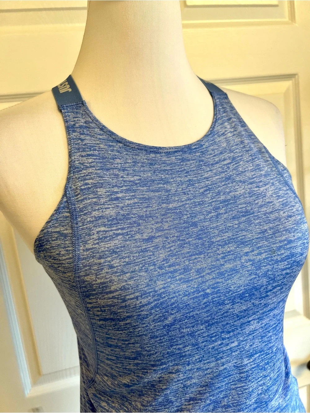 Nike Dri-FIT Blue Heathered Racerback Tank Top Women’s S Athletic Workout active